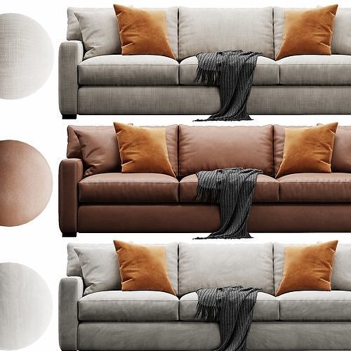 Crate and Barrel Axis sofa 3D model 5