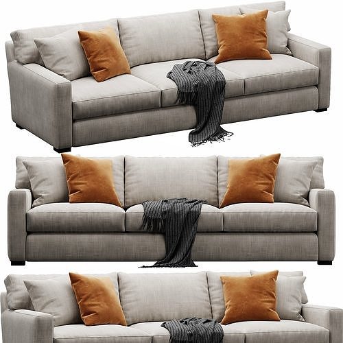 Crate and Barrel Axis sofa 3D model 3