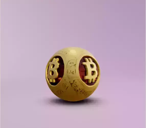 Bitcoin Ball 3D print model