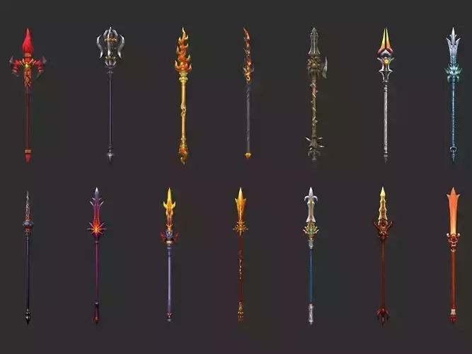 Fantasy Spear Weapon Pack