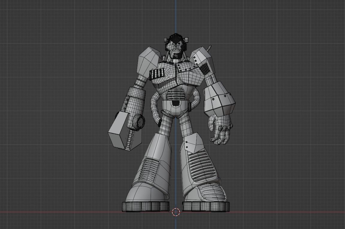 Junkman - Megaman 3D model_10
