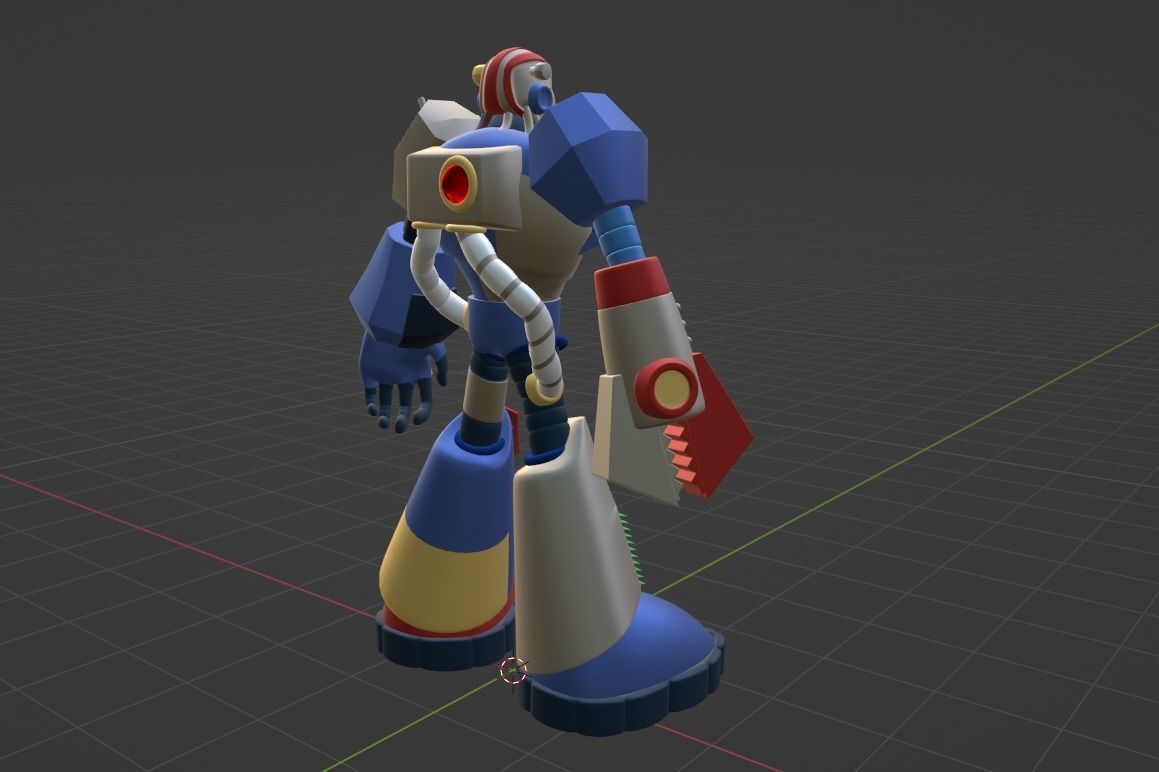 Junkman - Megaman 3D model_7