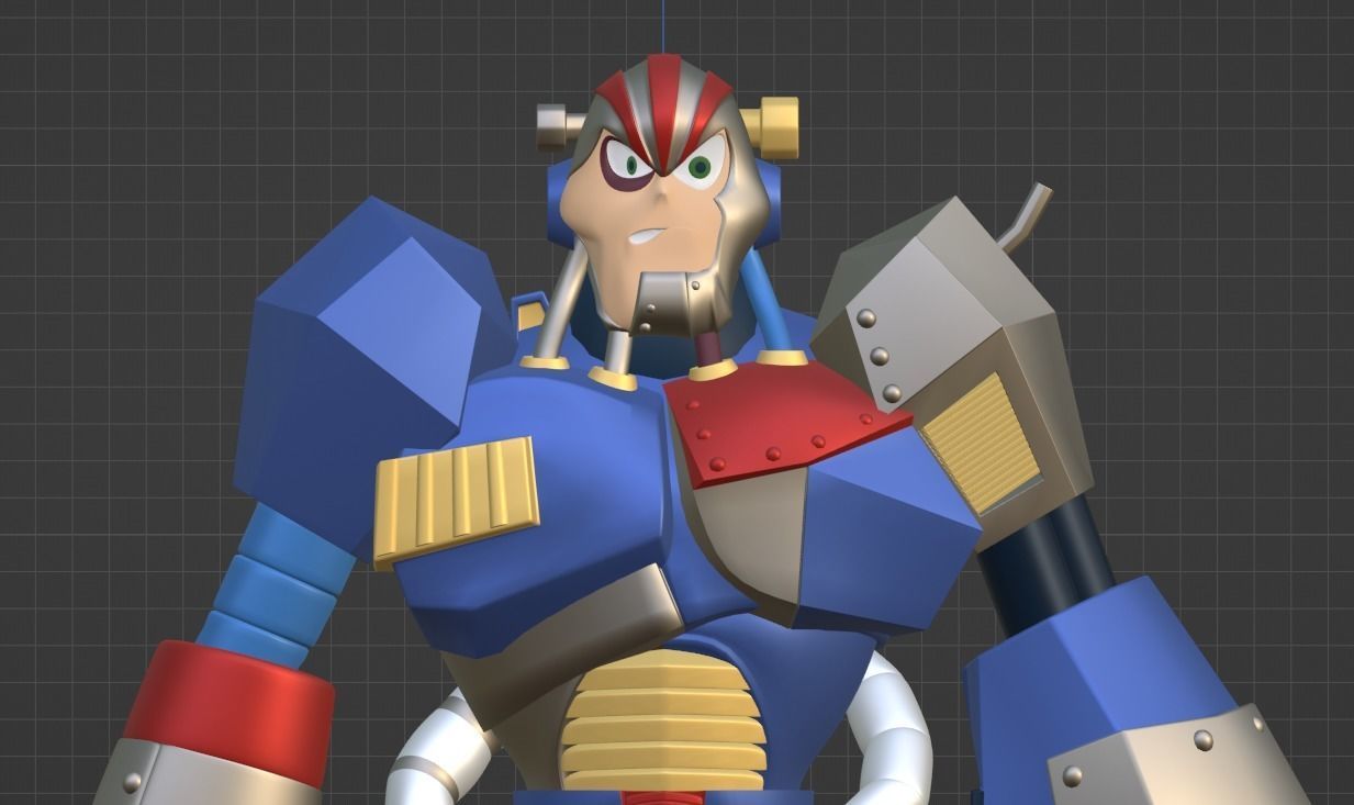 Junkman - Megaman 3D model_9