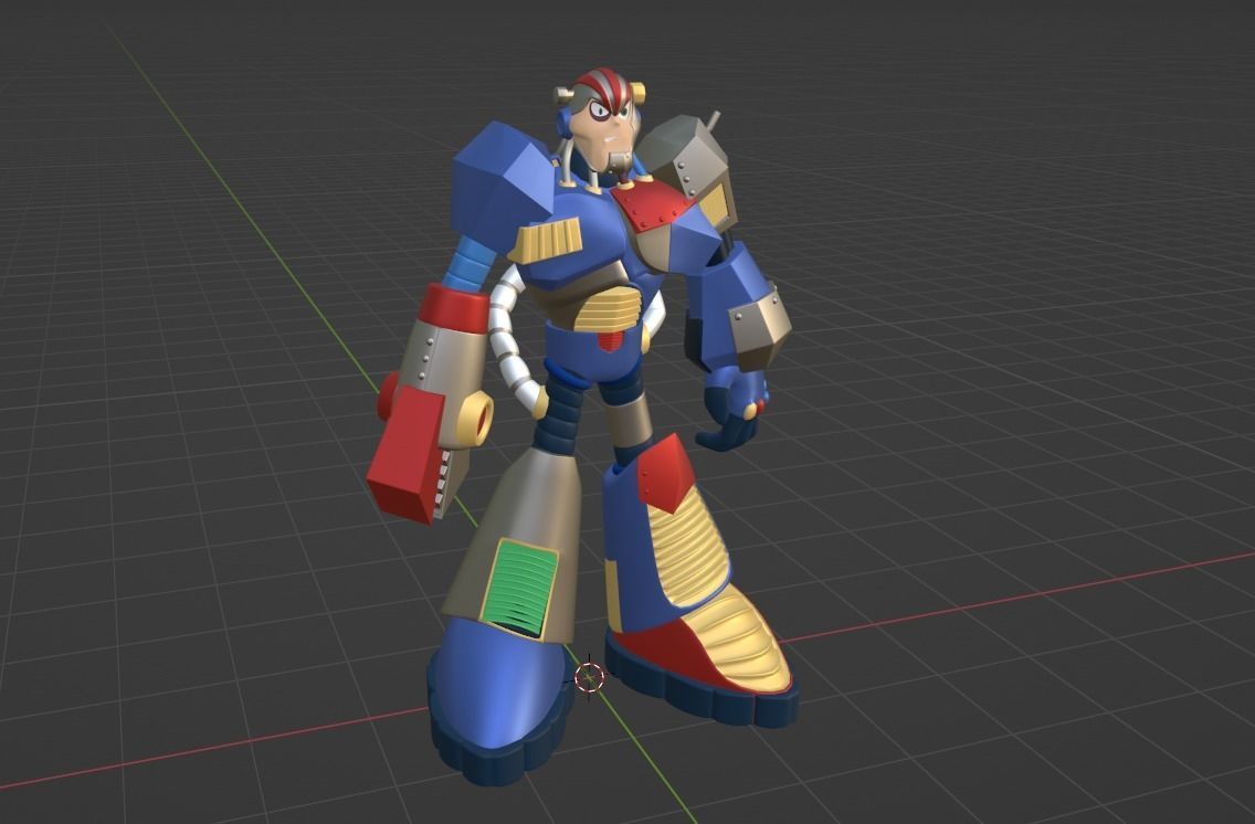 Junkman - Megaman 3D model_8