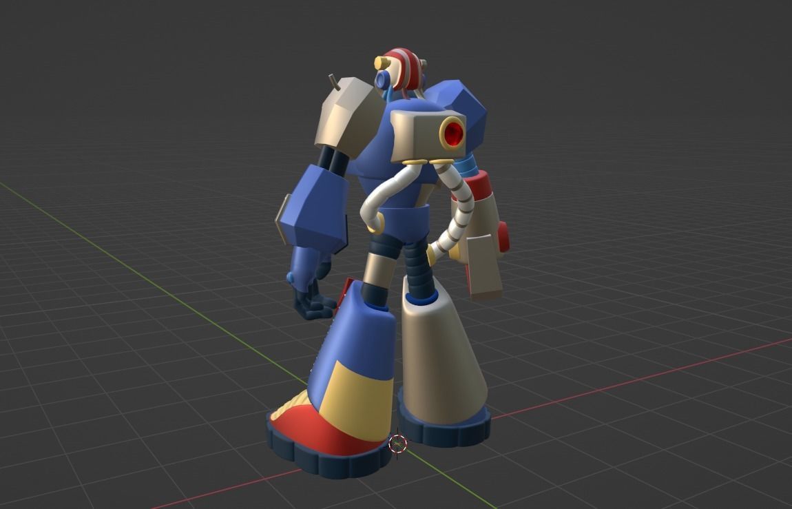 Junkman - Megaman 3D model_6