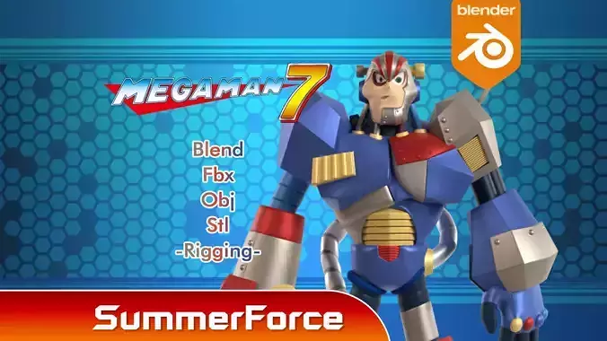 Junkman - Megaman 3D model