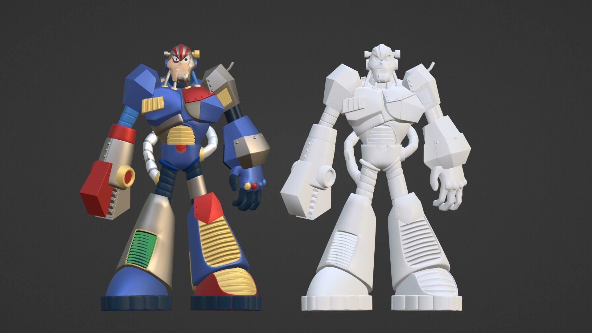 Junkman - Megaman 3D model_16