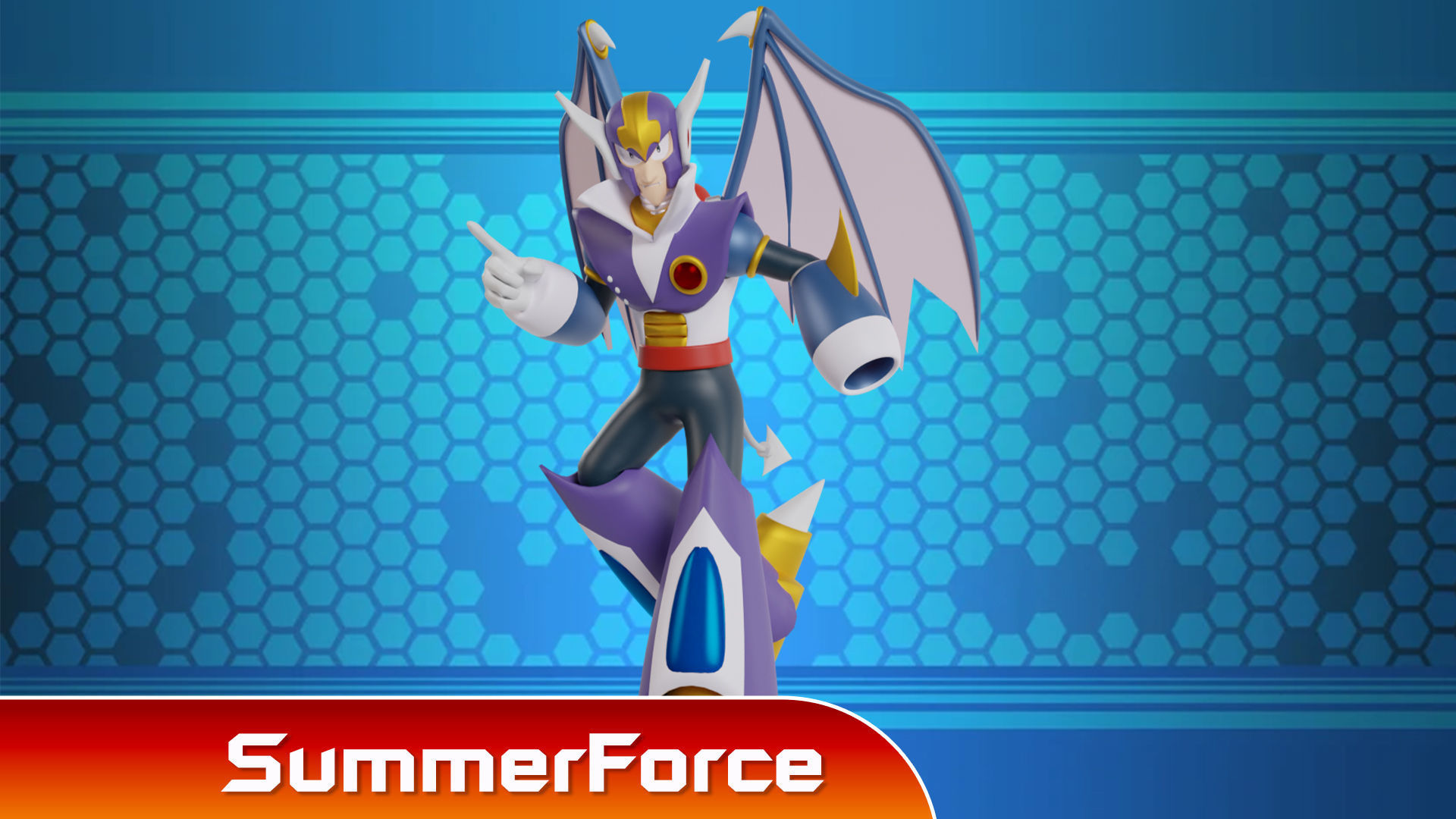 ShadeMan - Megaman 3D model_2