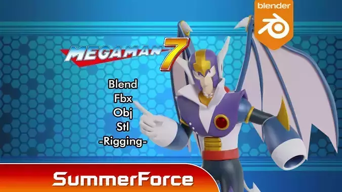 ShadeMan - Megaman 3D model