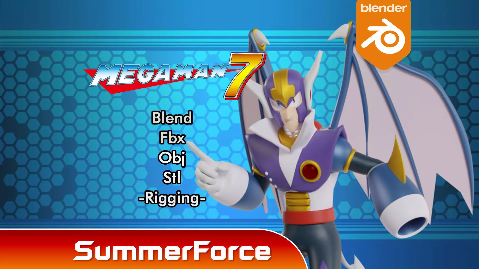 ShadeMan - Megaman 3D model_0