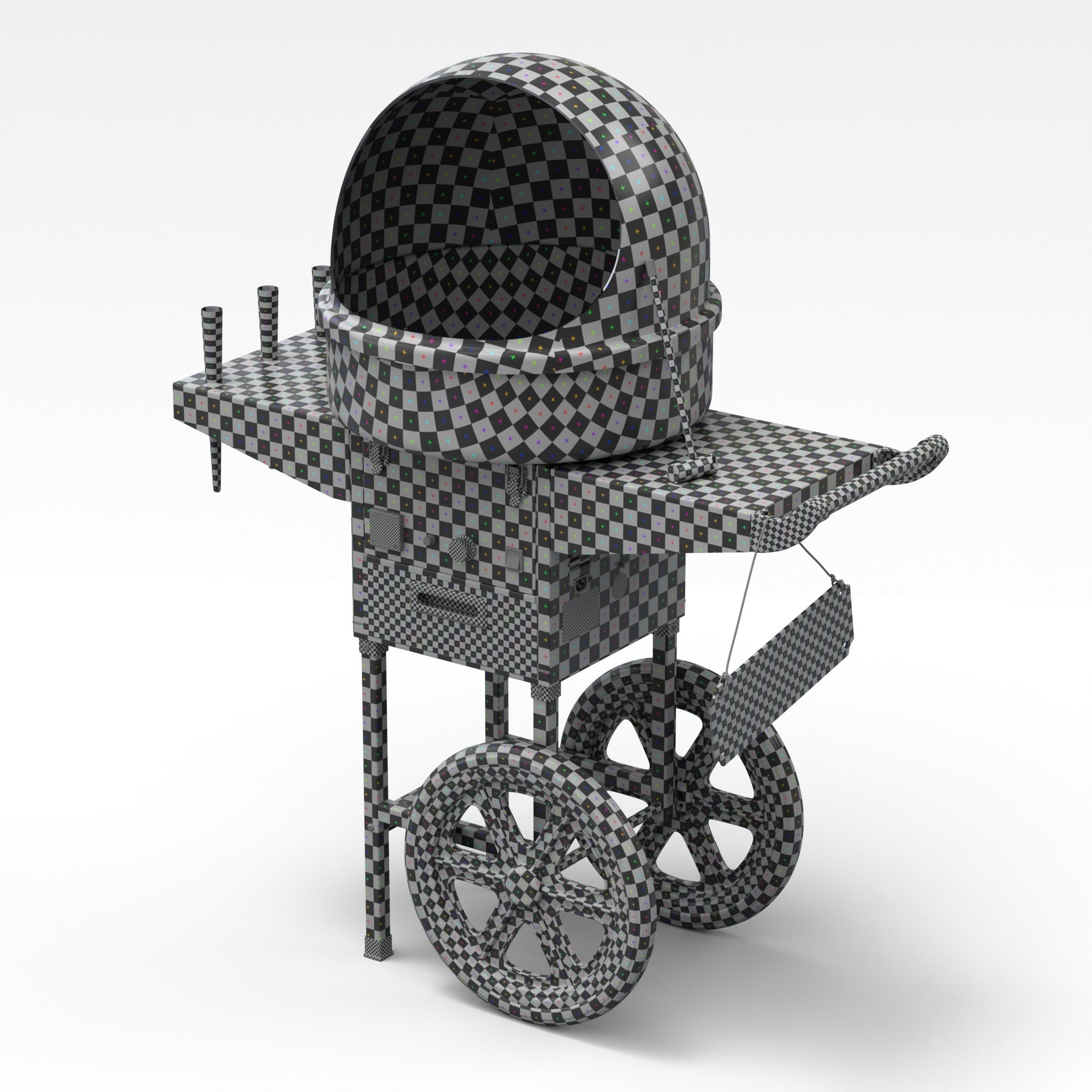 Cotton Candy Machine 3D model_14