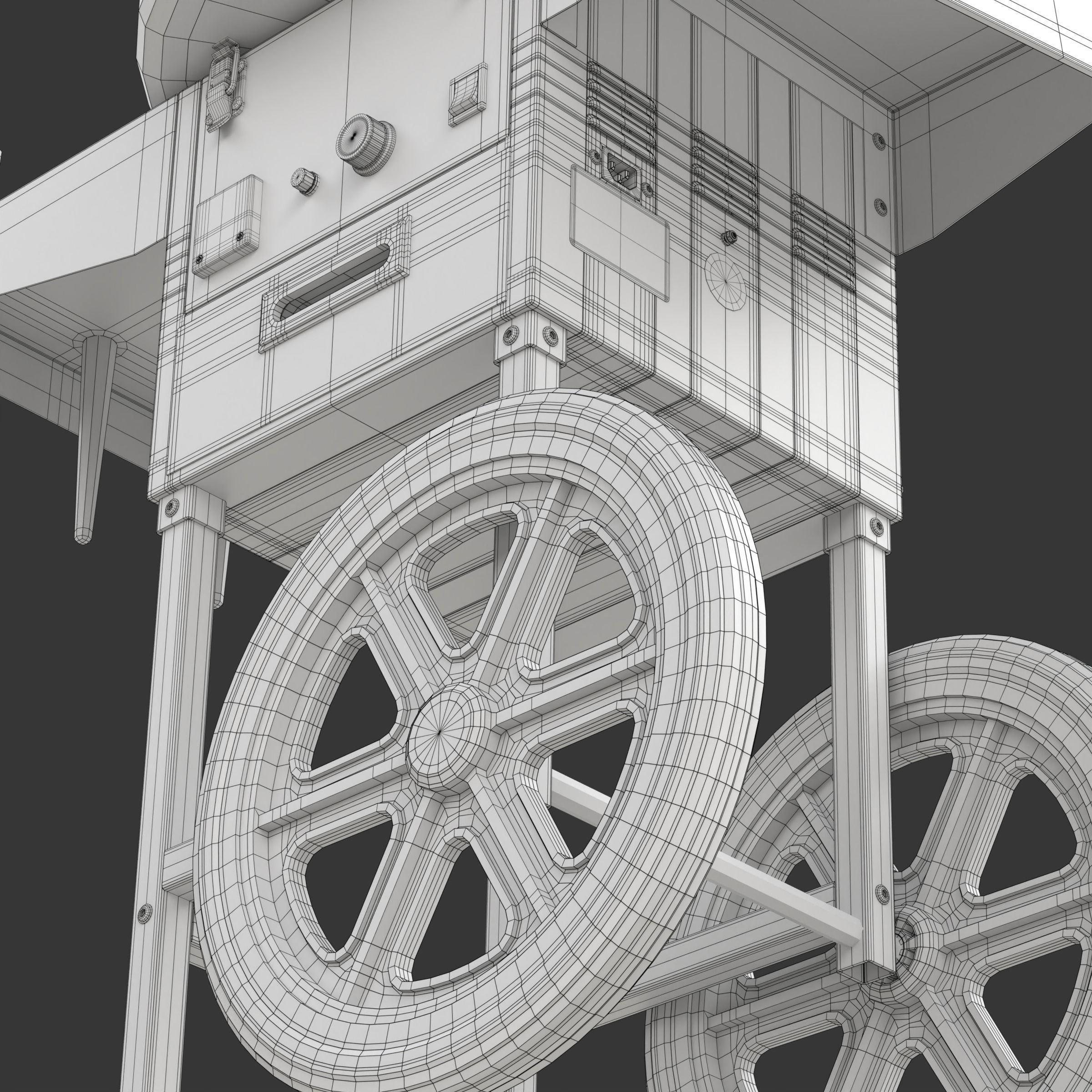 Cotton Candy Machine 3D model_28