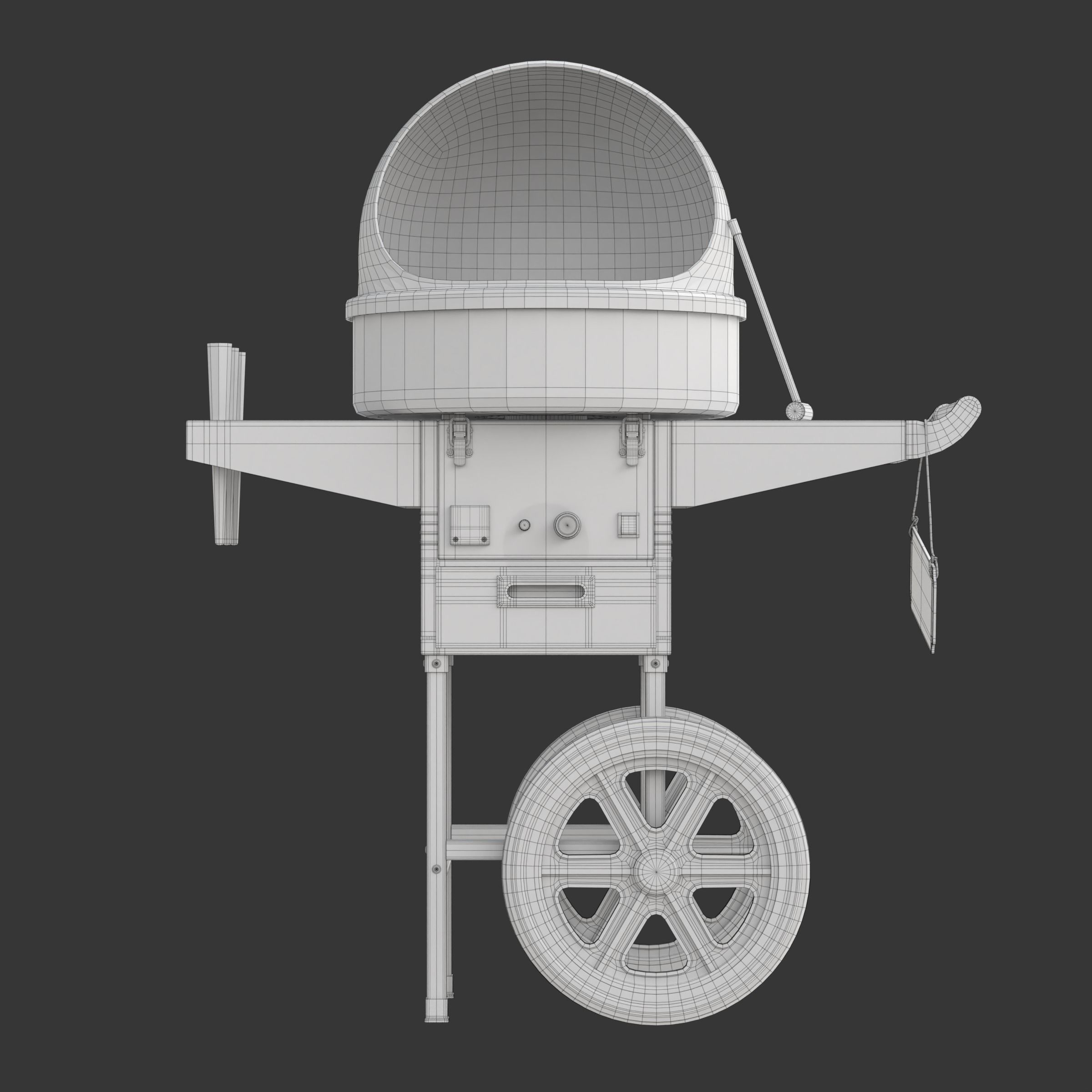 Cotton Candy Machine 3D model_30
