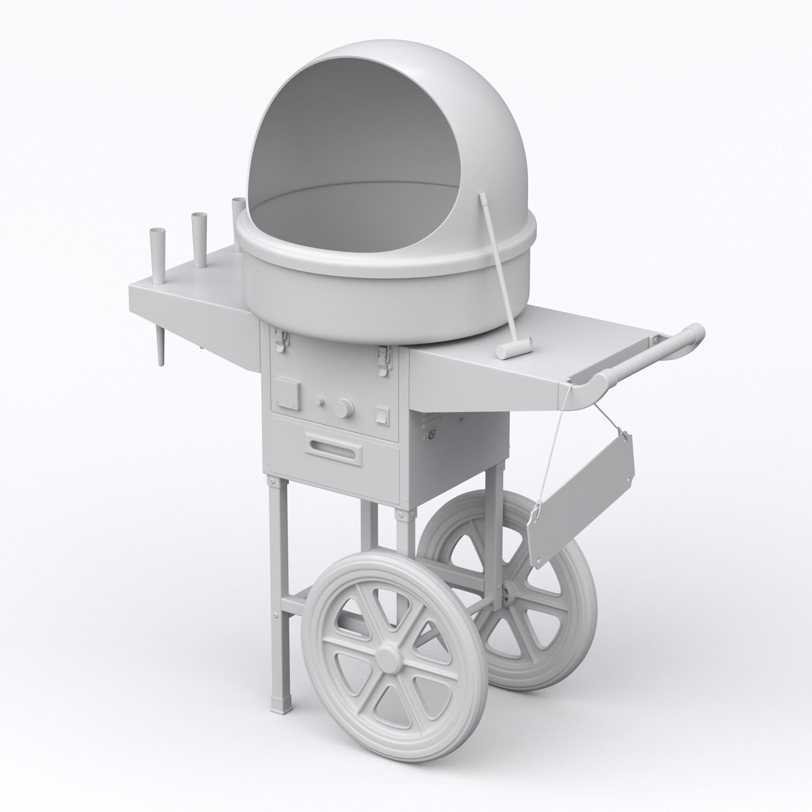 Cotton Candy Machine 3D model_17
