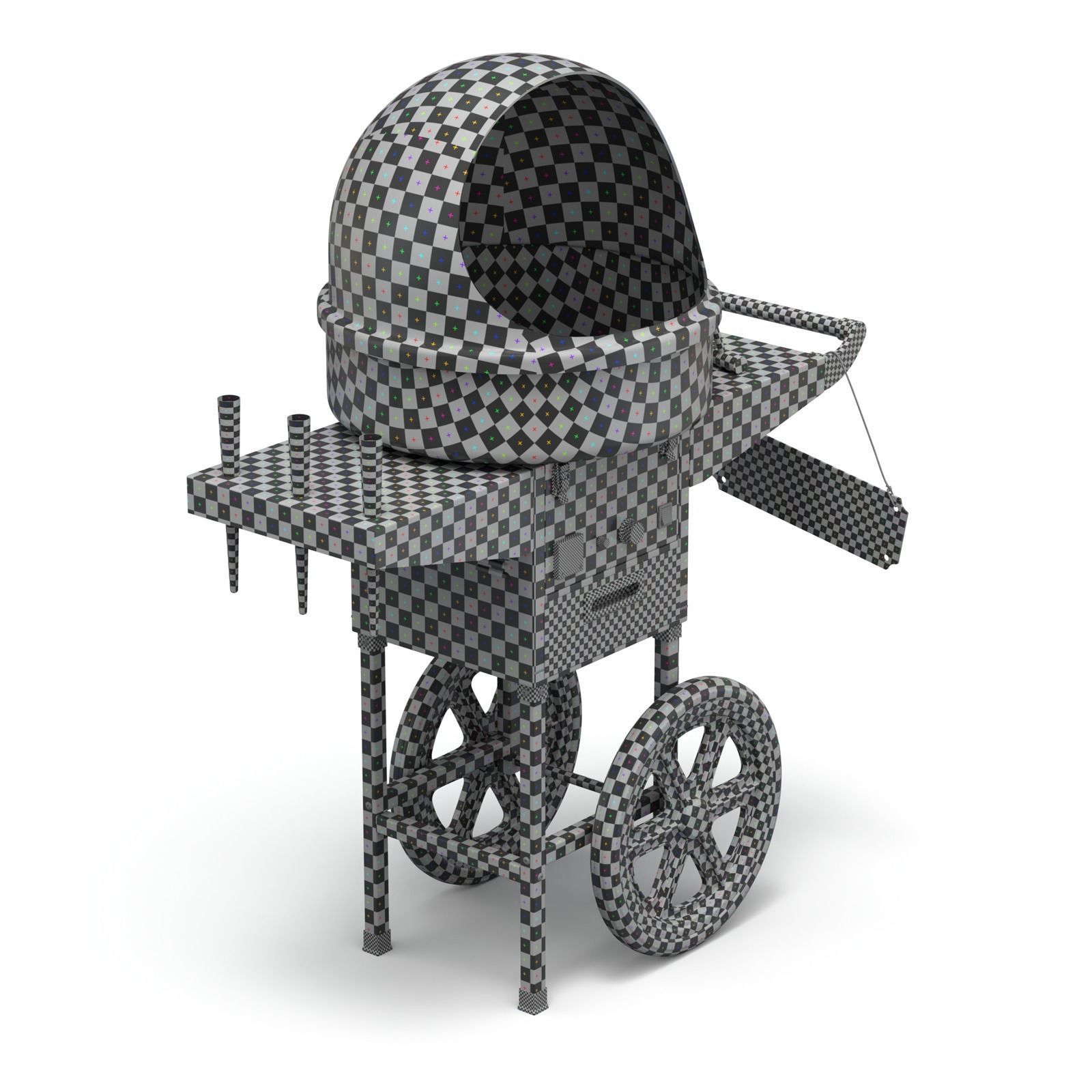 Cotton Candy Machine 3D model_15