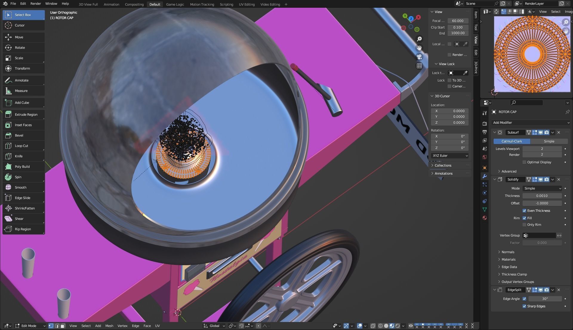 Cotton Candy Machine 3D model_22