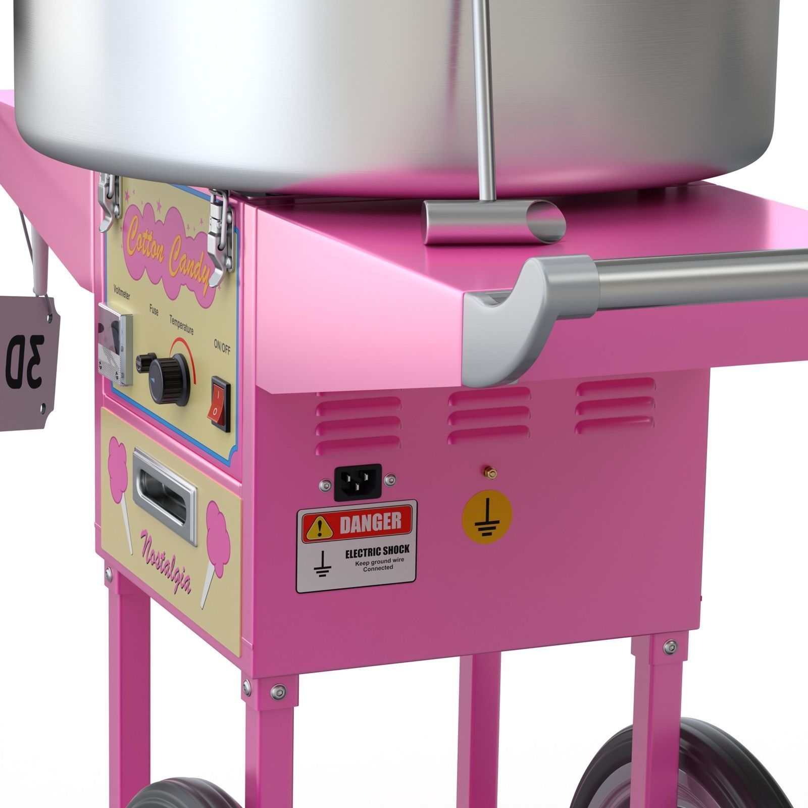 Cotton Candy Machine 3D model_5