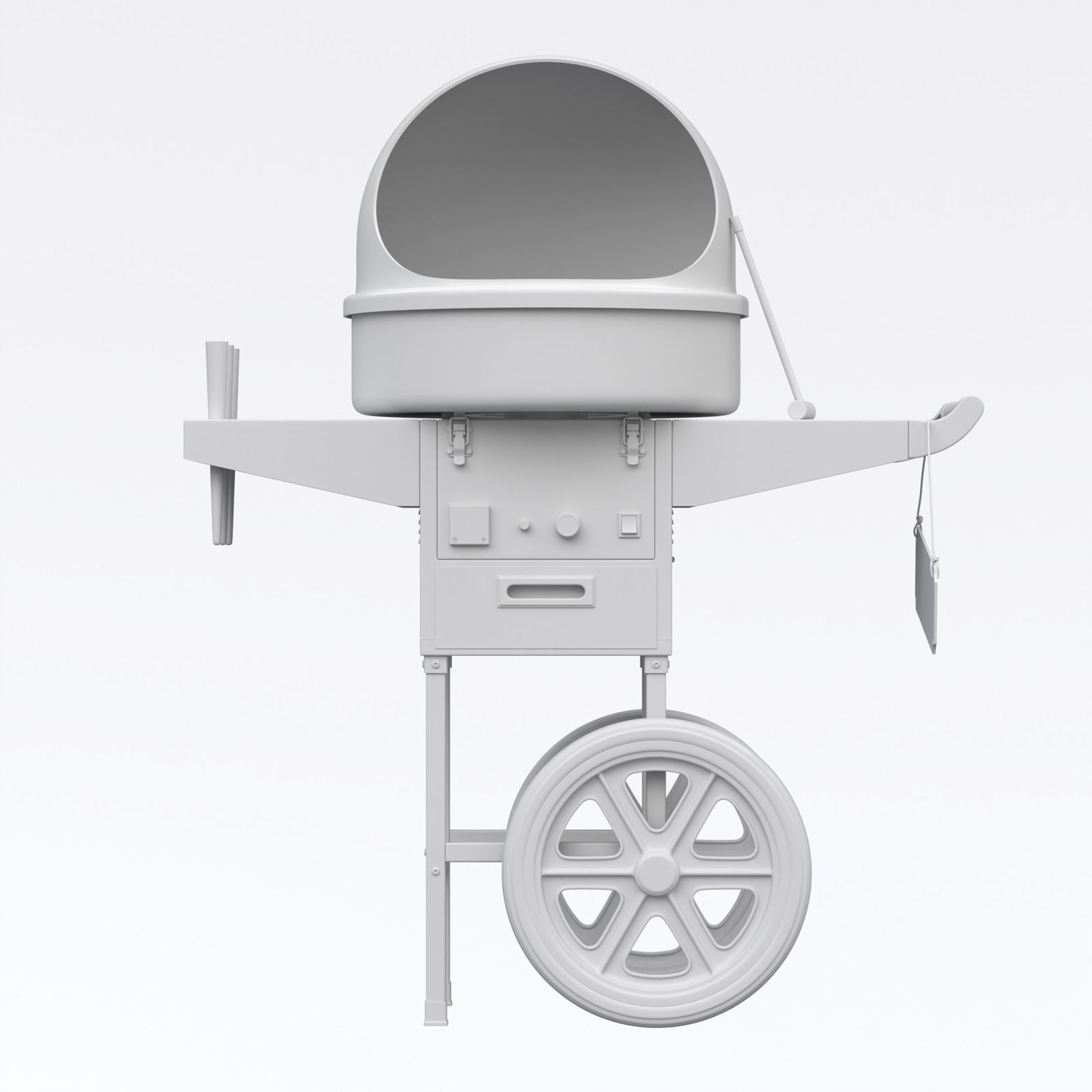 Cotton Candy Machine 3D model_21