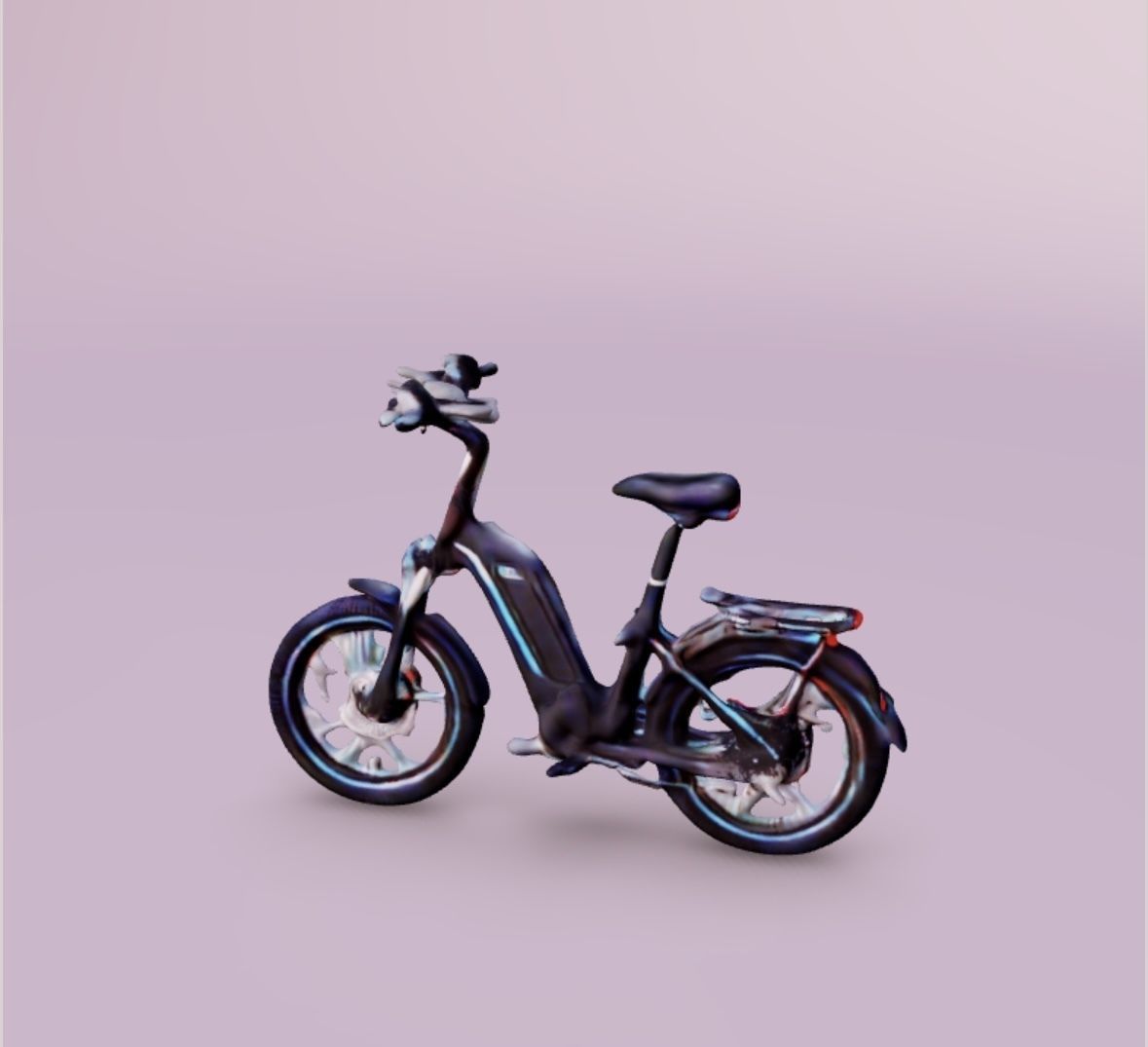 Electric bike 3D print model_3