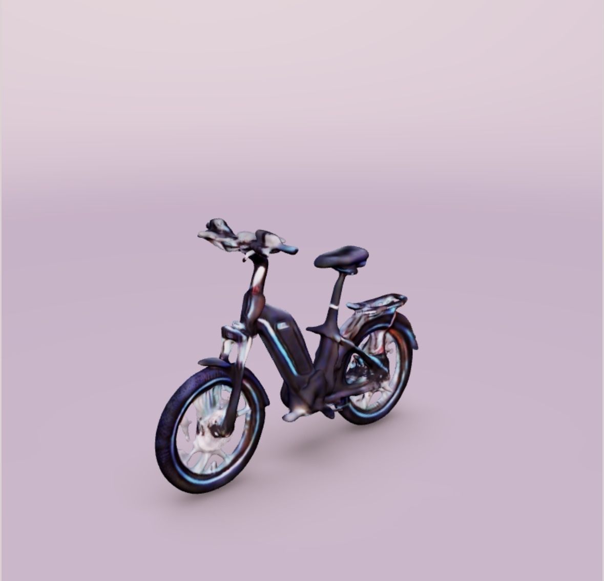 Electric bike 3D print model_2