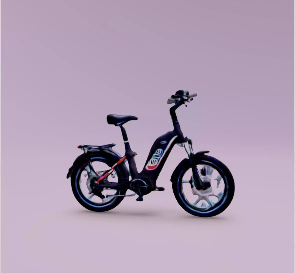 Electric bike 3D print model_0