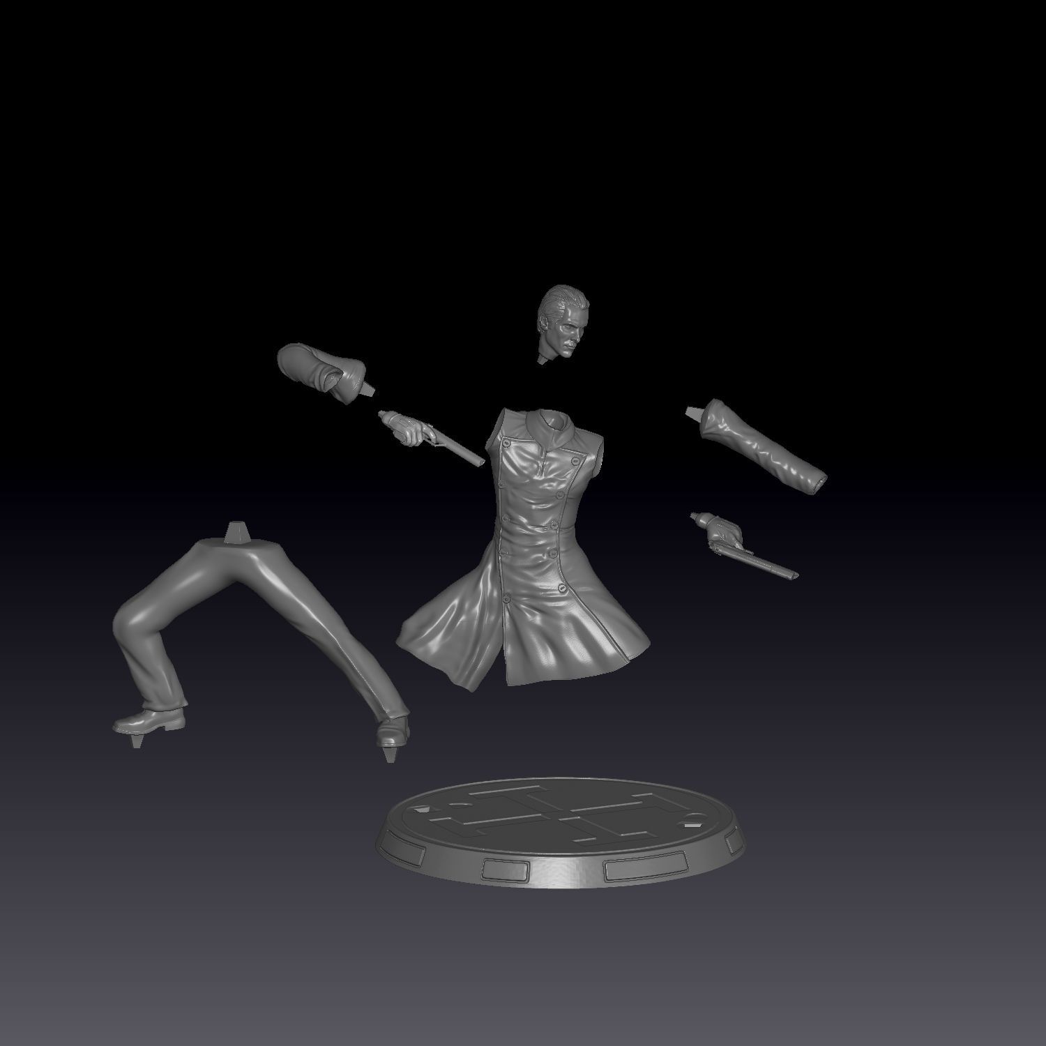 Equilibrium Christian Bale Cleric 3D print model_4