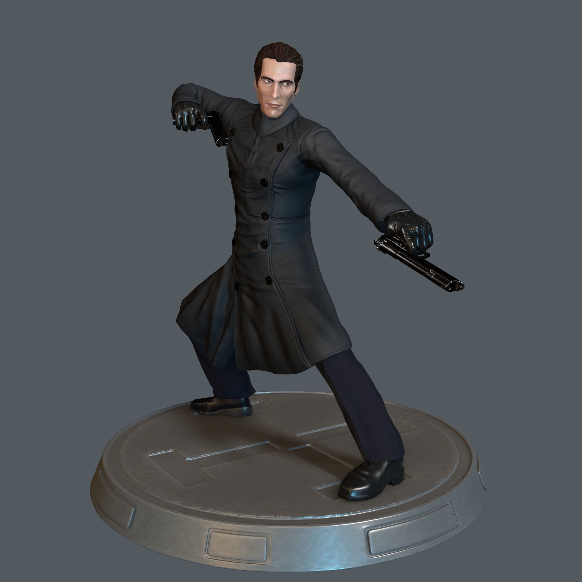 Equilibrium Christian Bale Cleric 3D print model_1