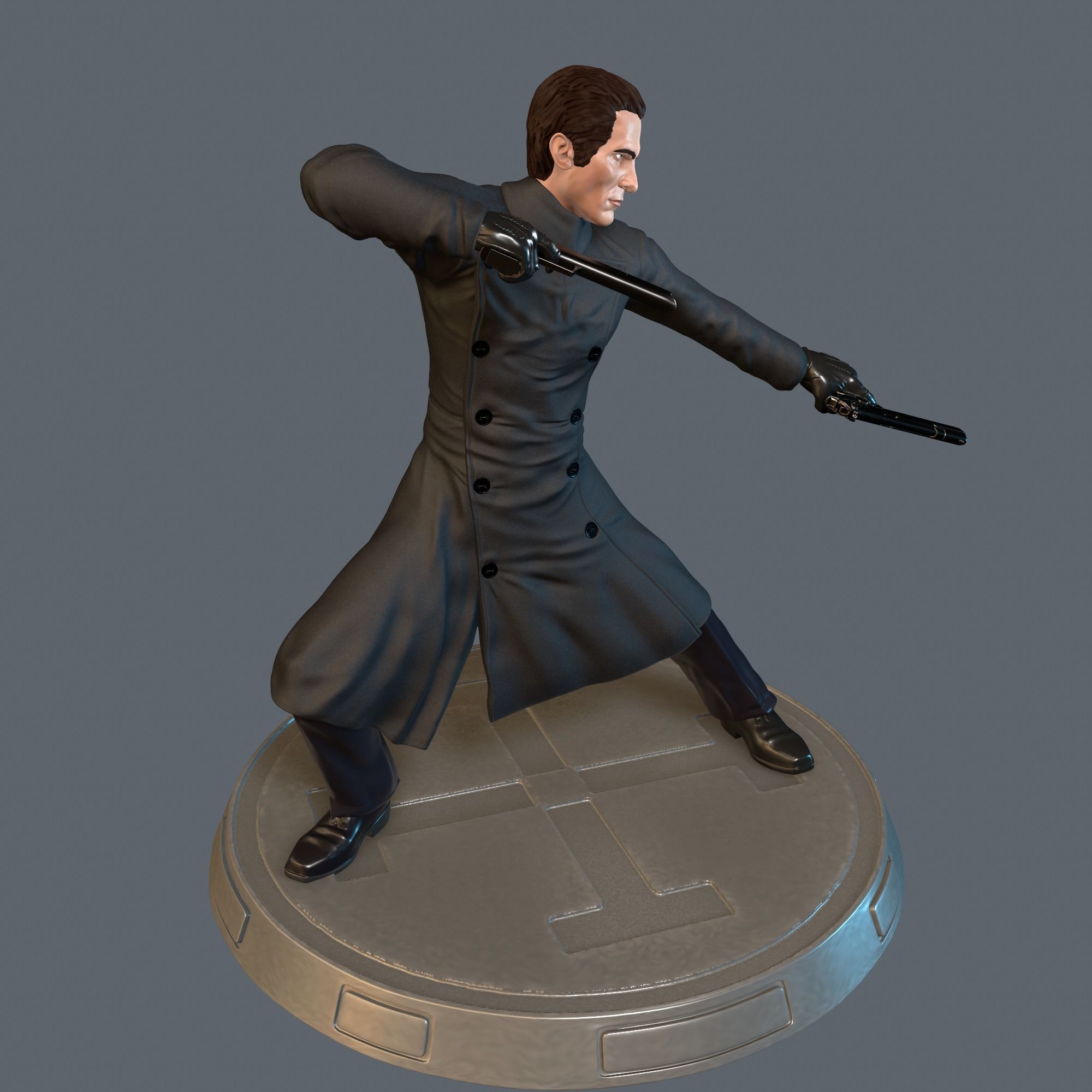 Equilibrium Christian Bale Cleric 3D print model_3