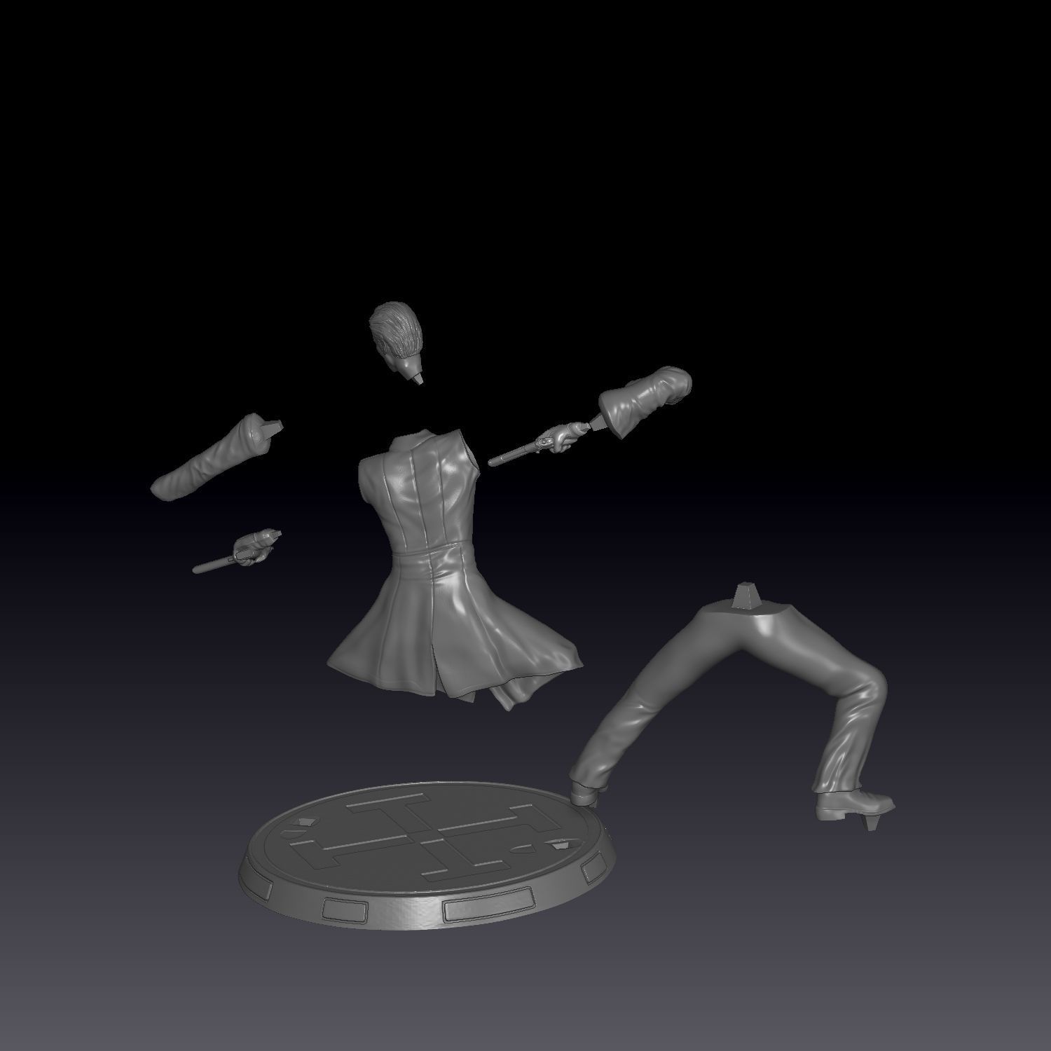 Equilibrium Christian Bale Cleric 3D print model_5