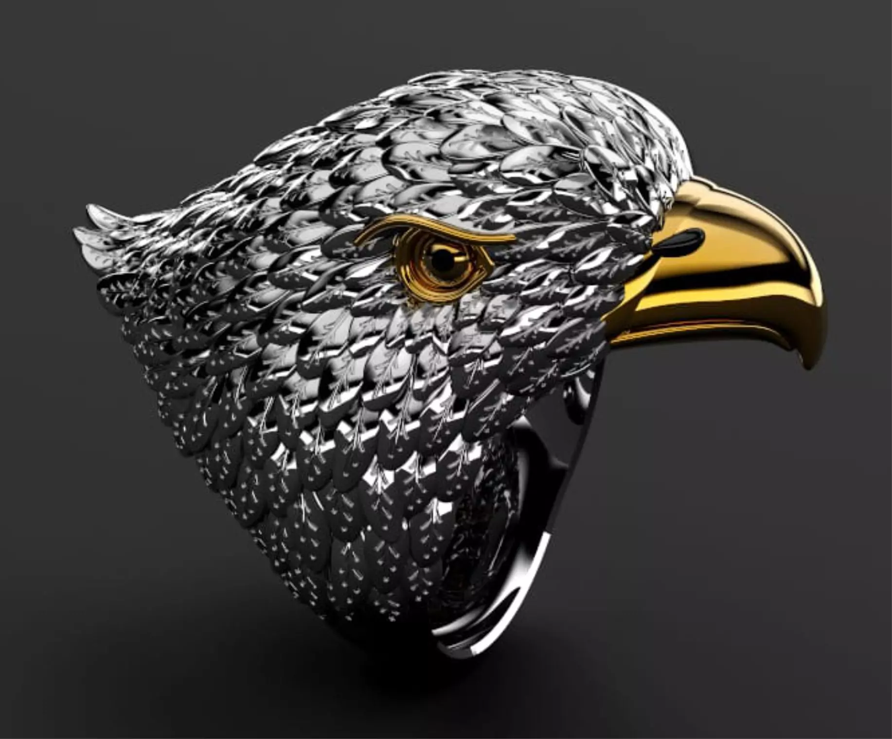 Eagle ring 3D print model