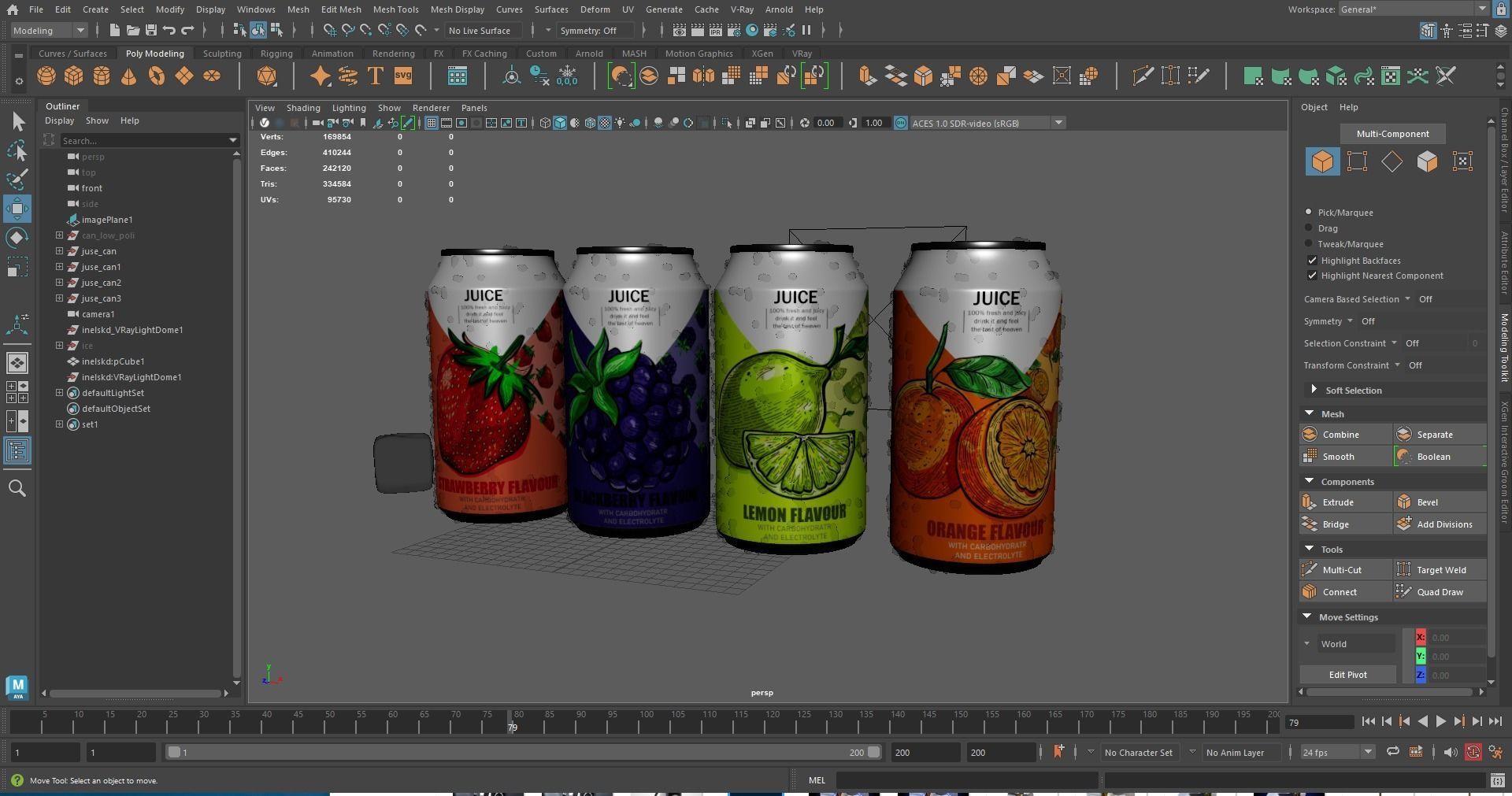 3d Juice Can model  3D model_7