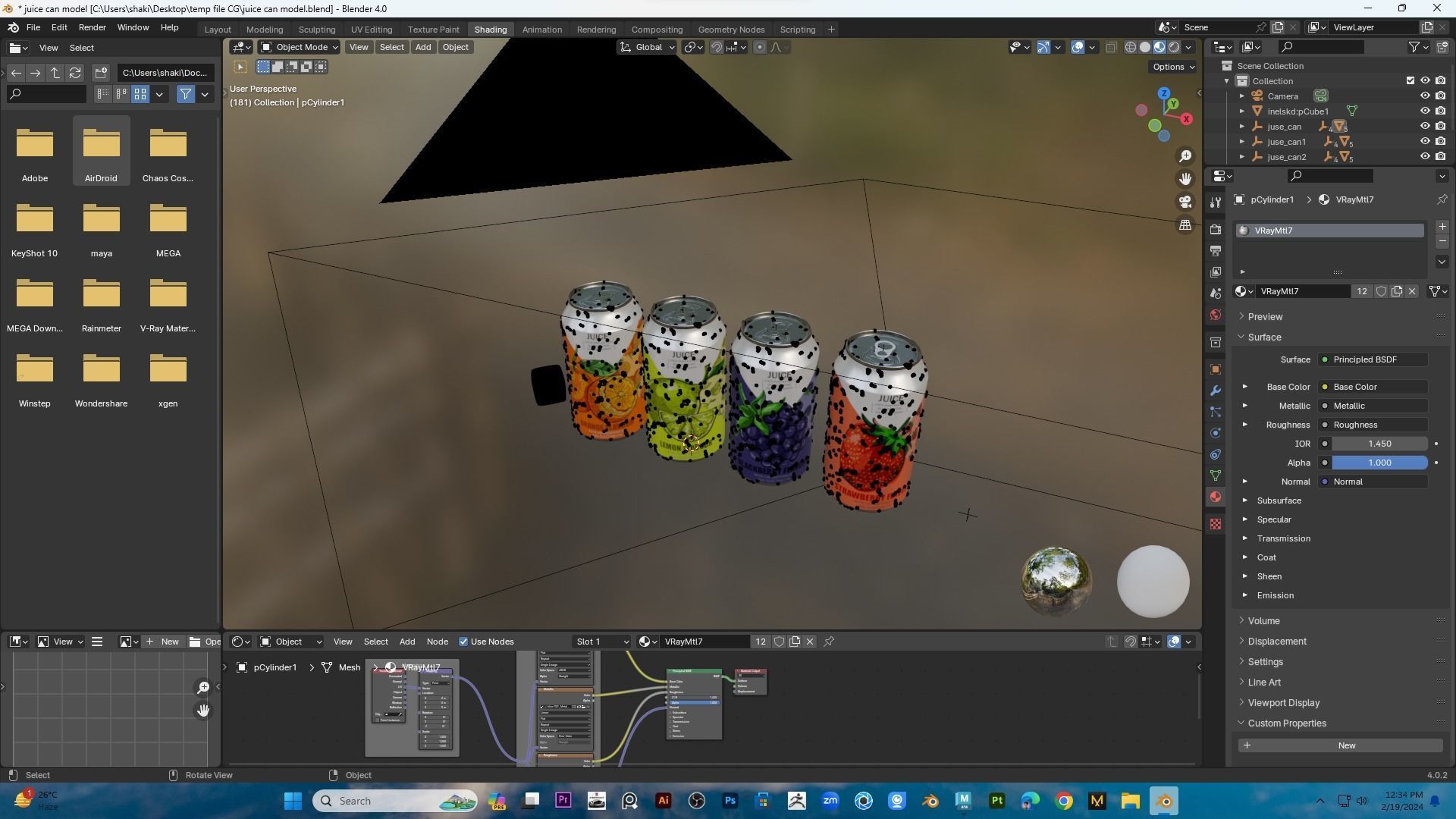 3d Juice Can model  3D model_9
