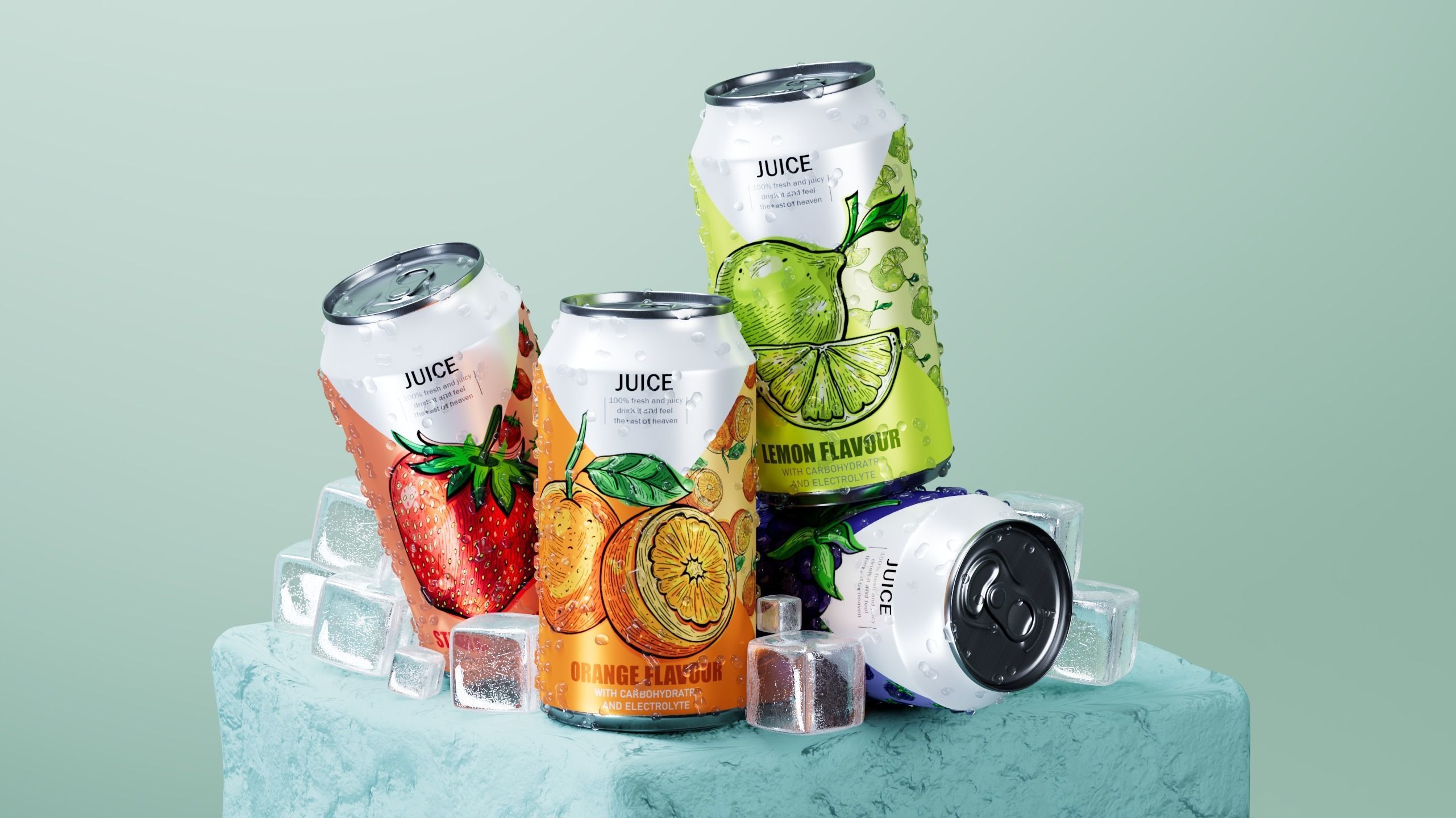 3d Juice Can model  3D model_1