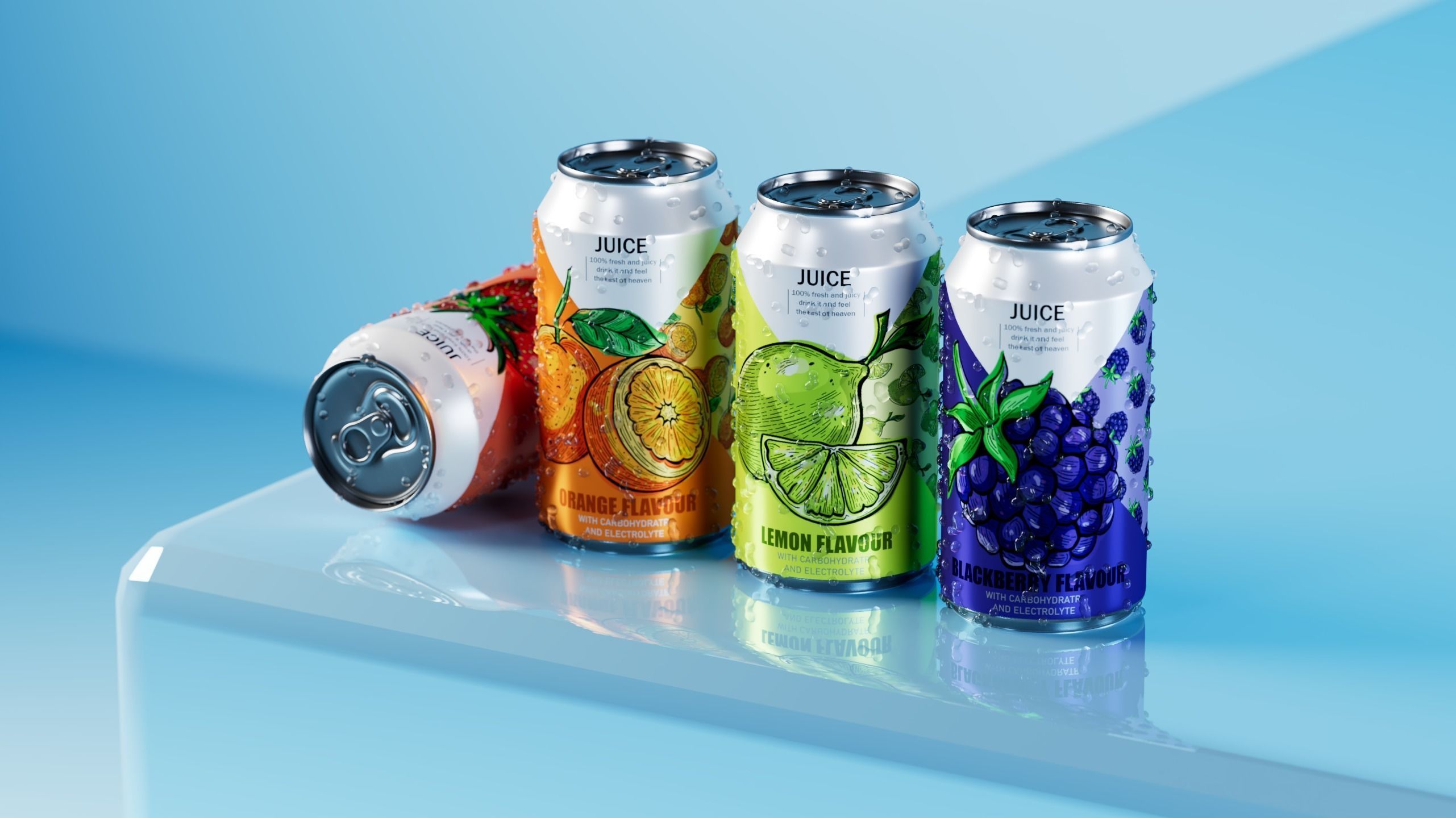 3d Juice Can model  3D model_2