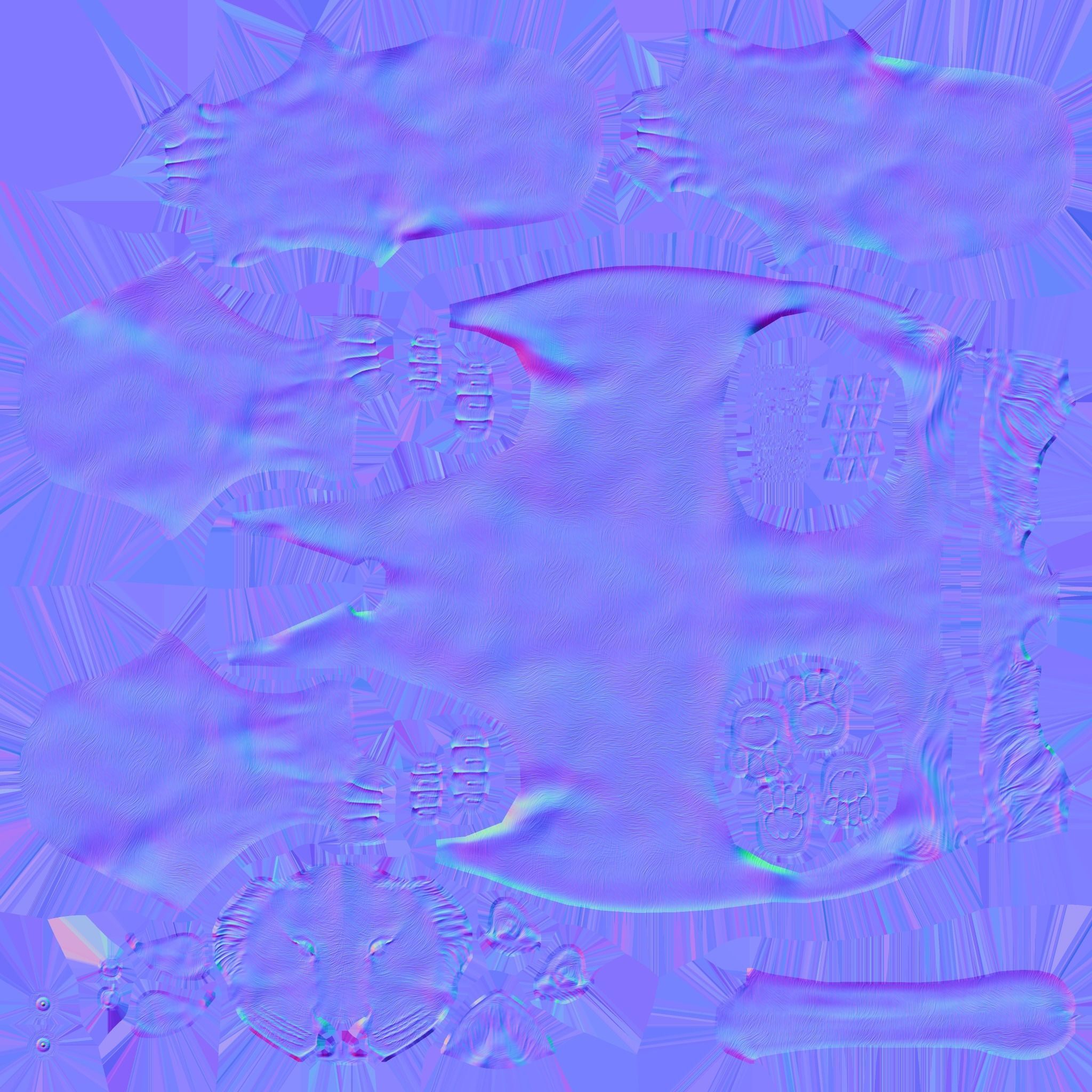 Animal Tiger Low-poly 3D model_16