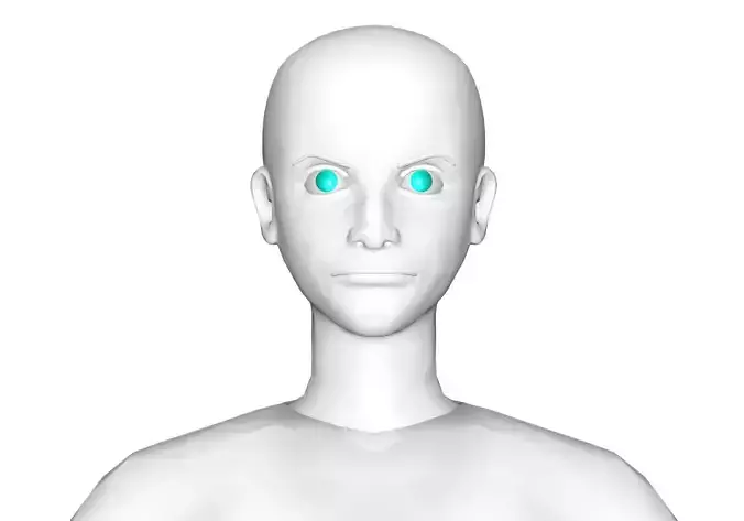 man base mesh Low-poly 3D model