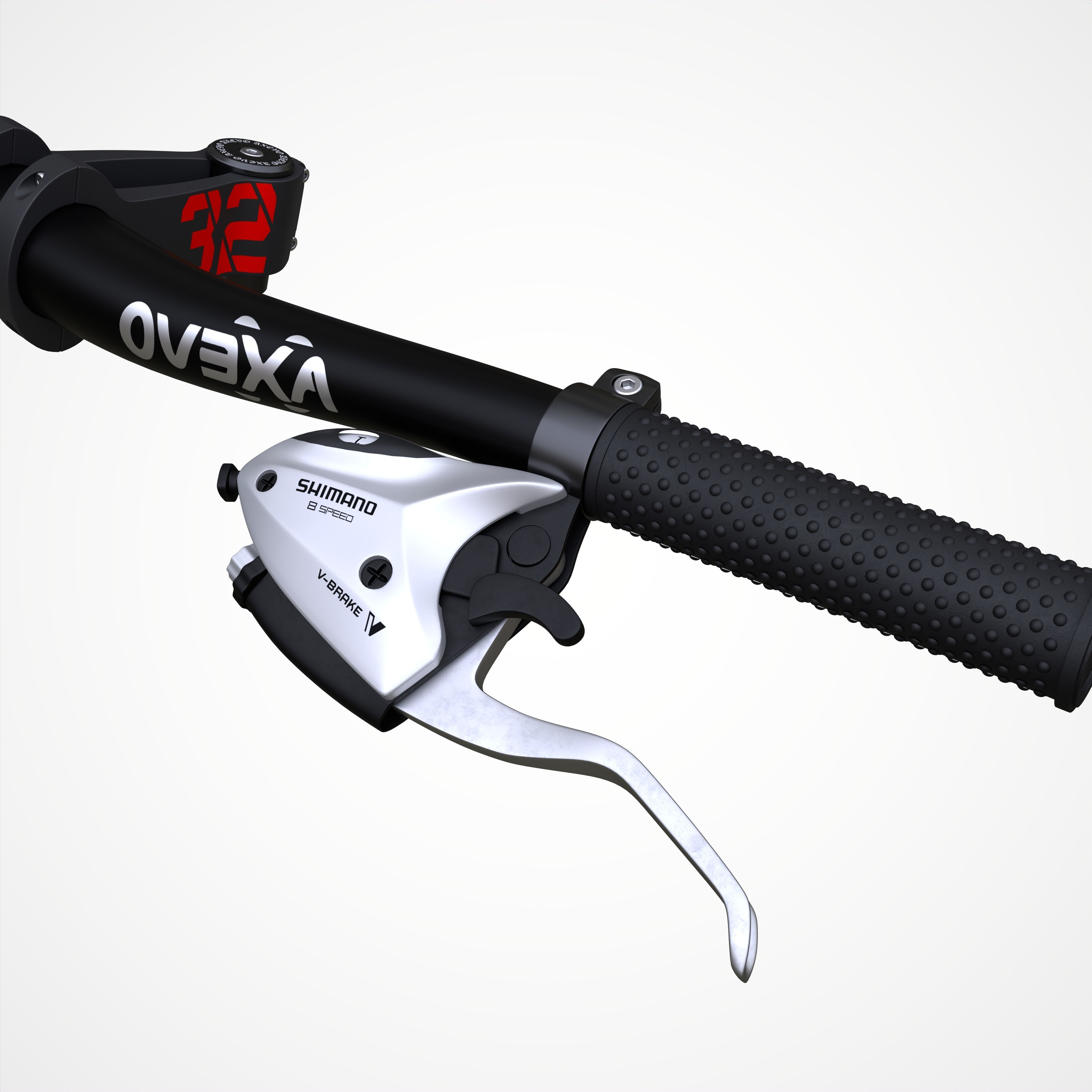 Bicycle Brake Gear Shifter 3D model_3