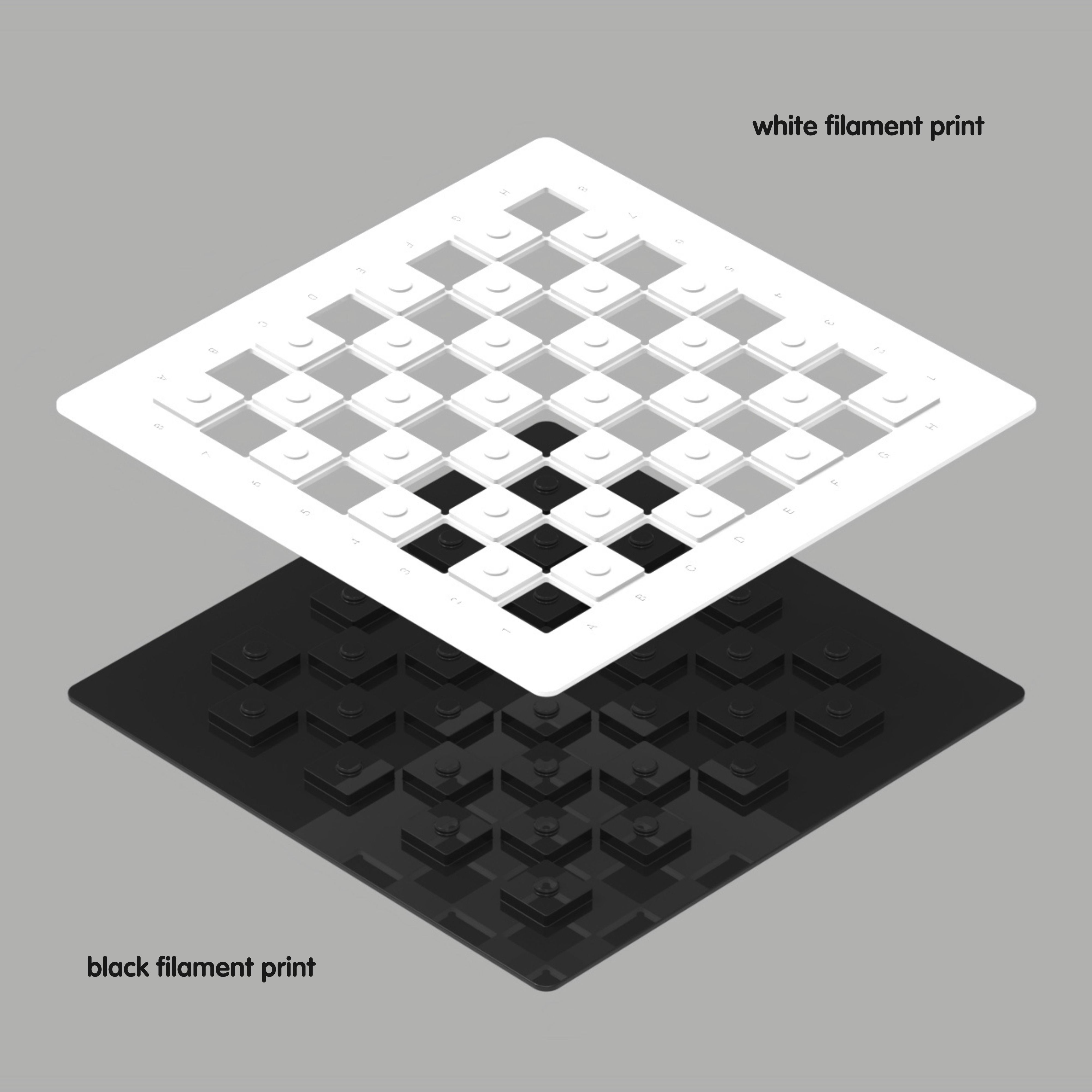 Premium Chess Set for Home Decor Chess Lover Gift for Him 3D print model_7