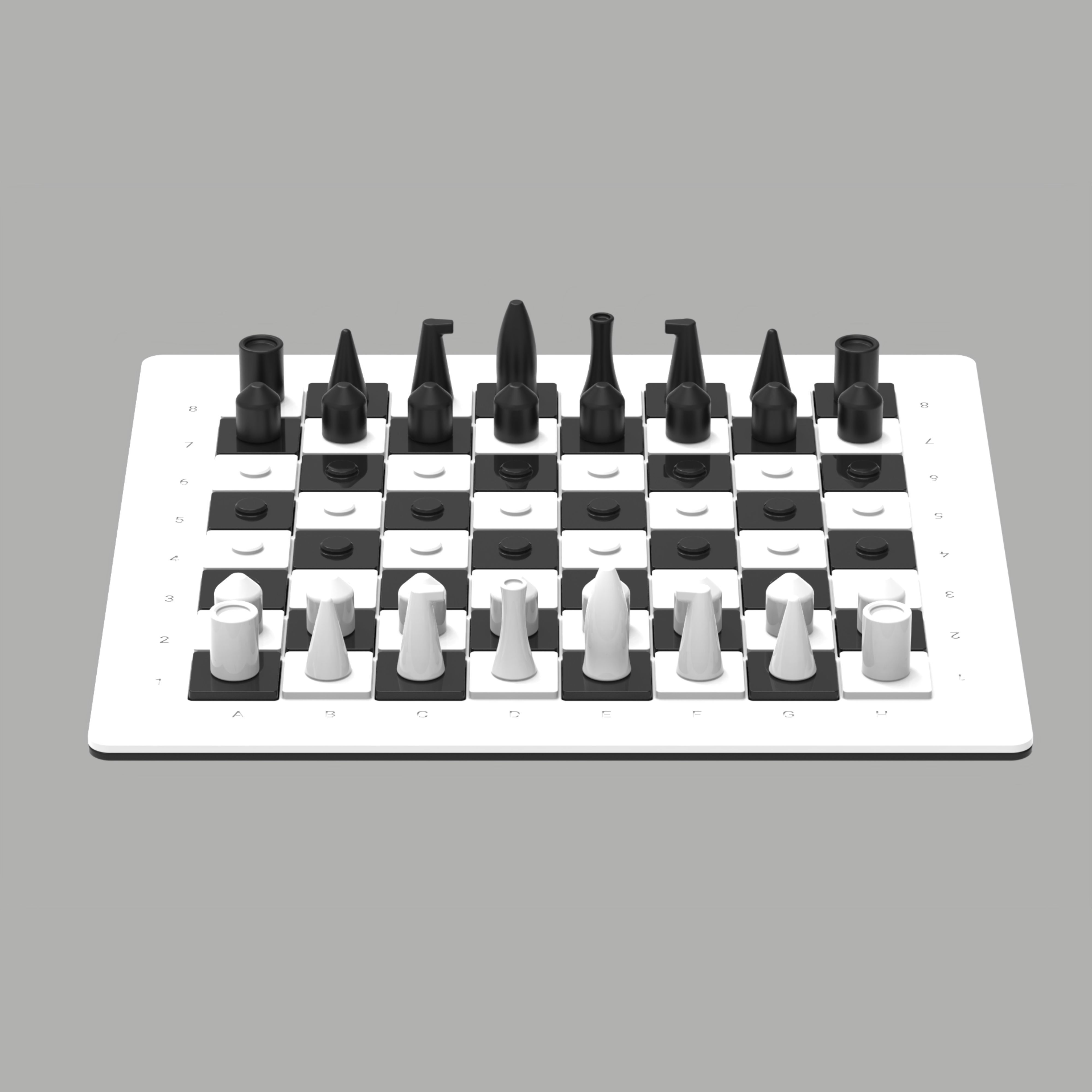 Premium Chess Set for Home Decor Chess Lover Gift for Him 3D print model_8