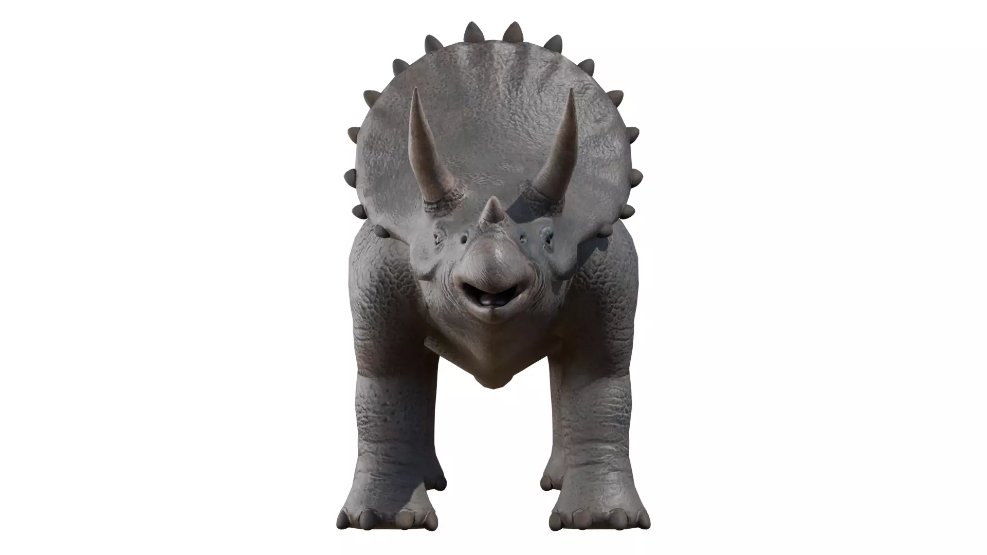 Triceratops Low-poly 3D model_0