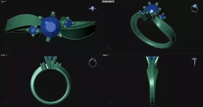 6 Prong Engagement Ring 