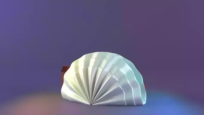 shell candle with one big pearl