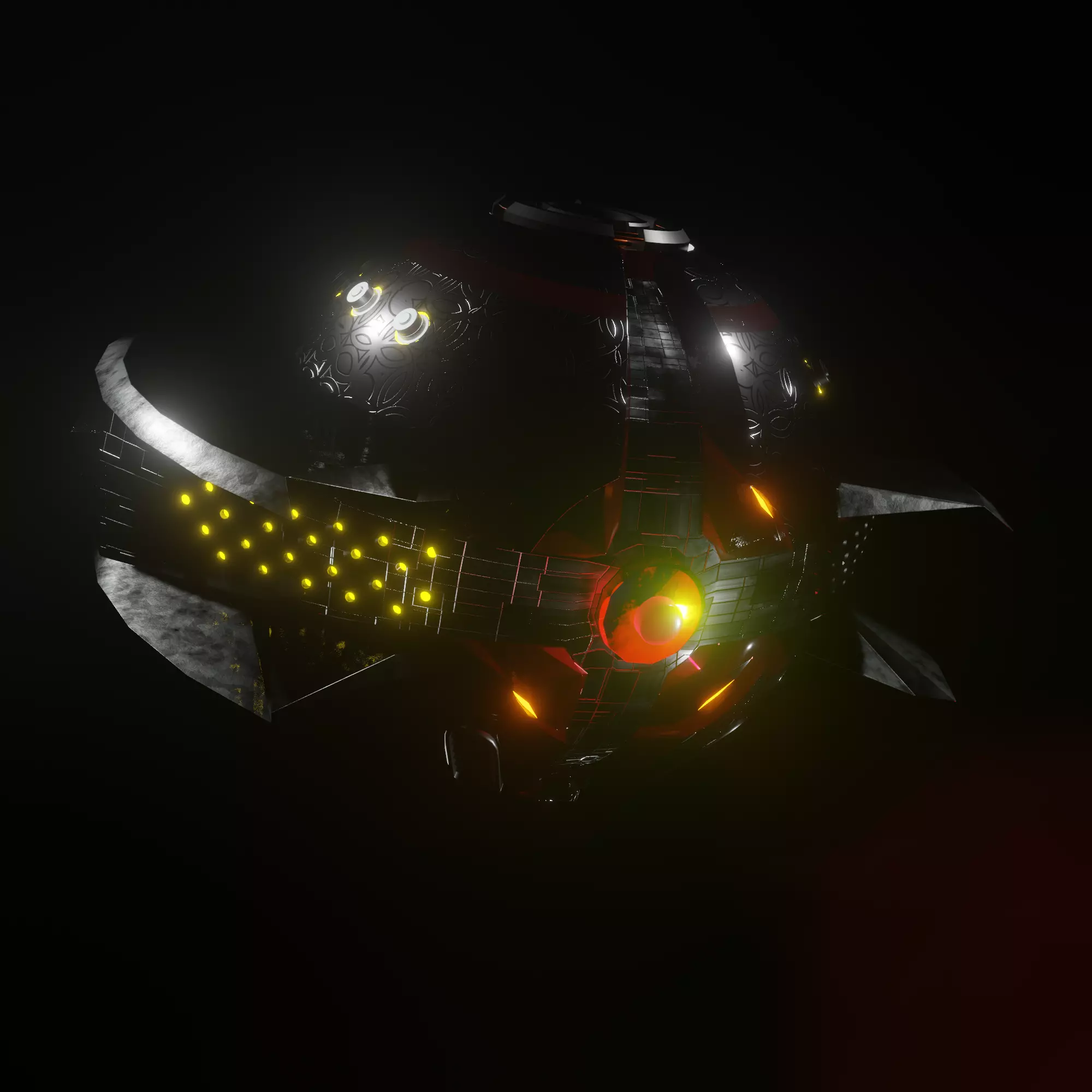 Sci-Fi Drone Free low-poly 3D model