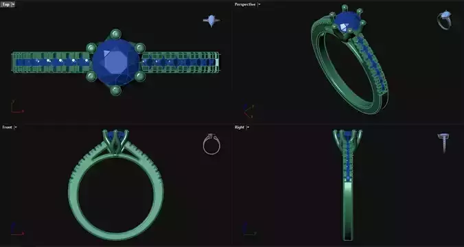  Engagement Ring Decorative Setting 