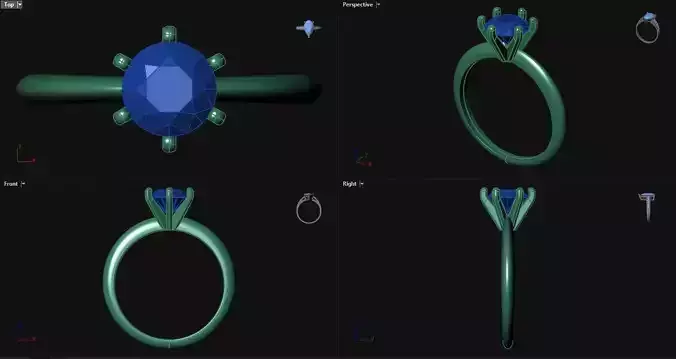 Knife Edge Engagement Ring