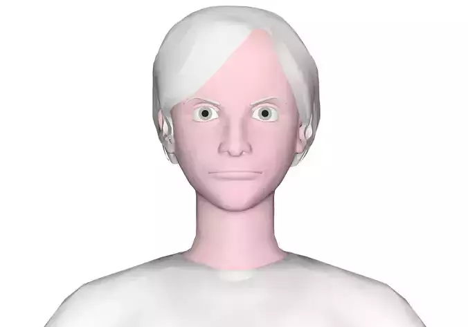 man base mesh Low-poly 3D model