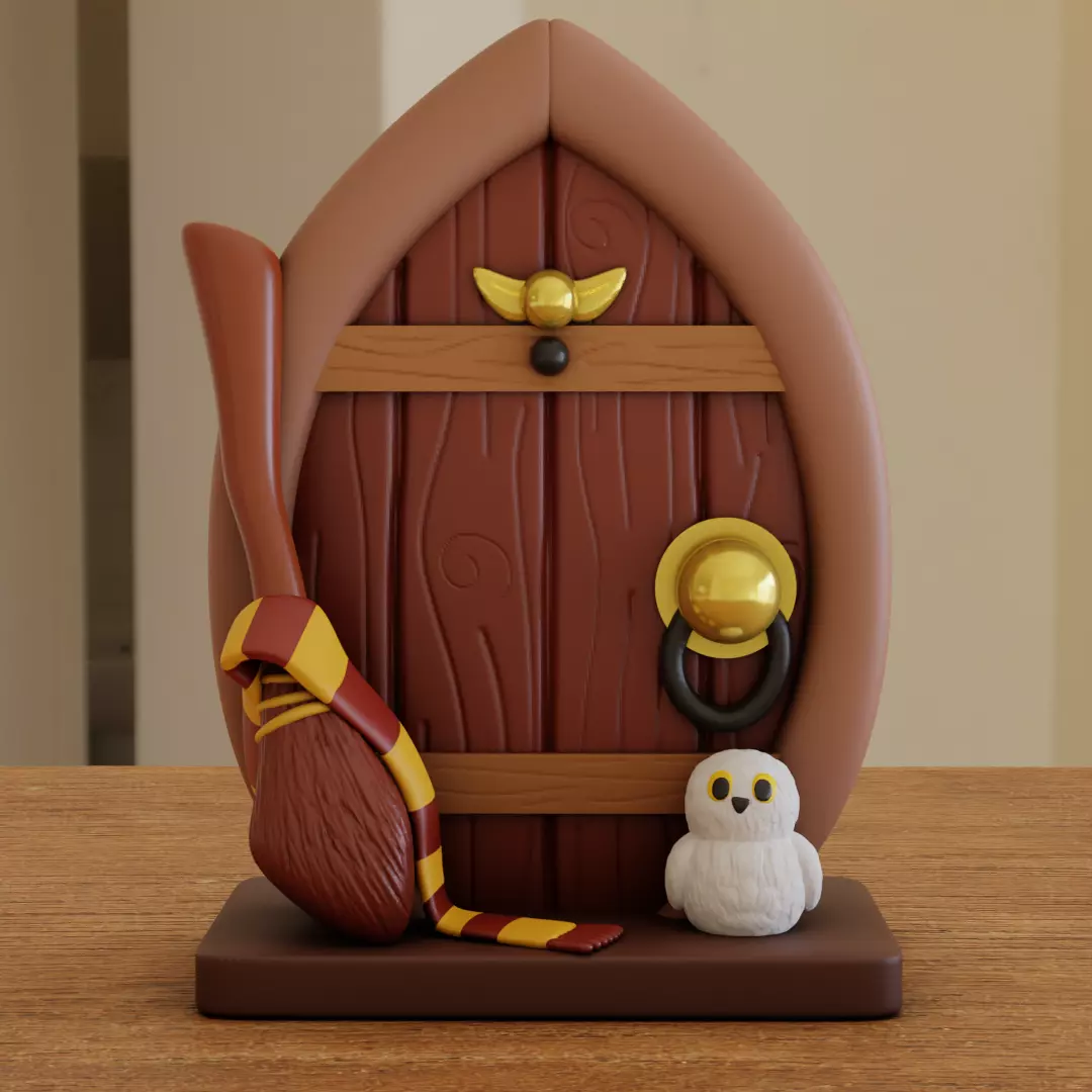 Harry Potter Diorama - Cute Owl Door Houses 3D print model