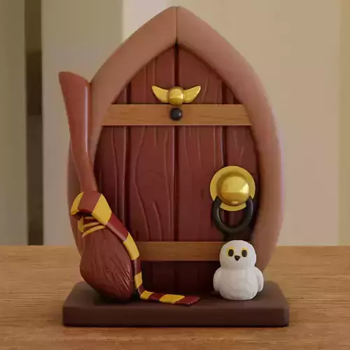 Harry Potter Diorama - Cute Owl Door Houses 3D print model