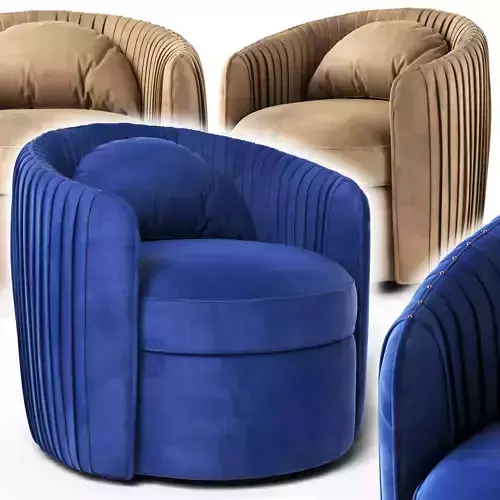 Fantasia Indigo Swivel Armchair