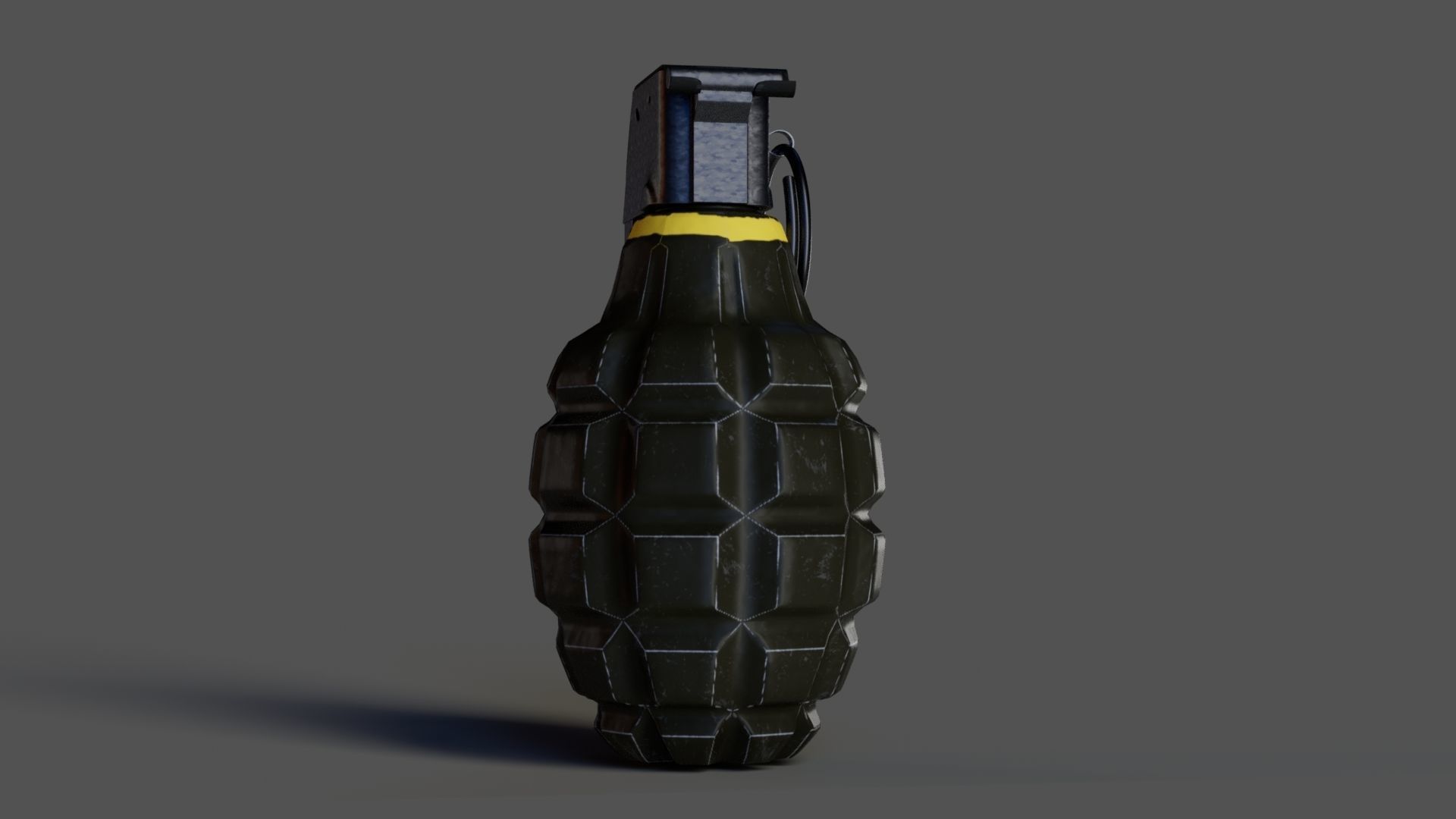 Grenade Low-poly 3D model_5